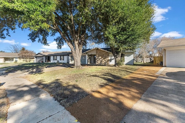 view of front of house with fence