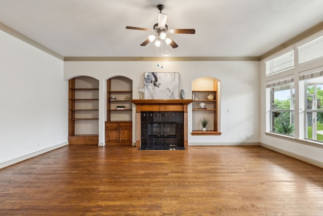 5805 Parker Village Dr, Parker, TX 75002 - spare room with a chandelier, crown molding, light wood-type flooring, and baseboards