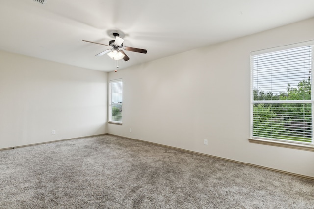 5805 Parker Village Dr, Parker, TX 75002 - empty room with carpet flooring, a ceiling fan, and baseboards