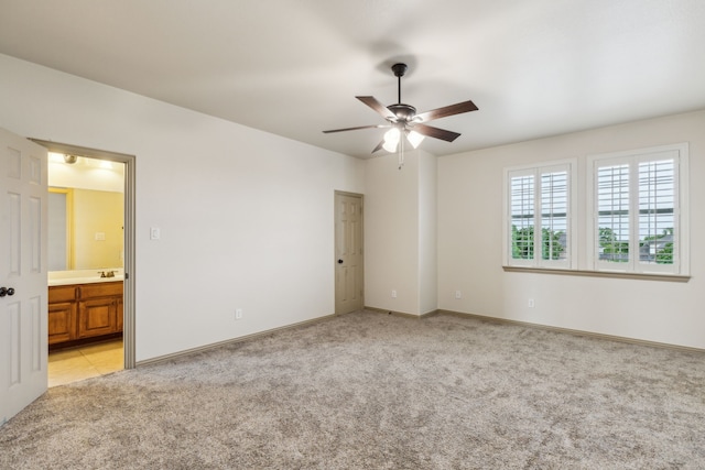 5805 Parker Village Dr, Parker, TX 75002 - unfurnished bedroom with light carpet, ensuite bathroom, and baseboards