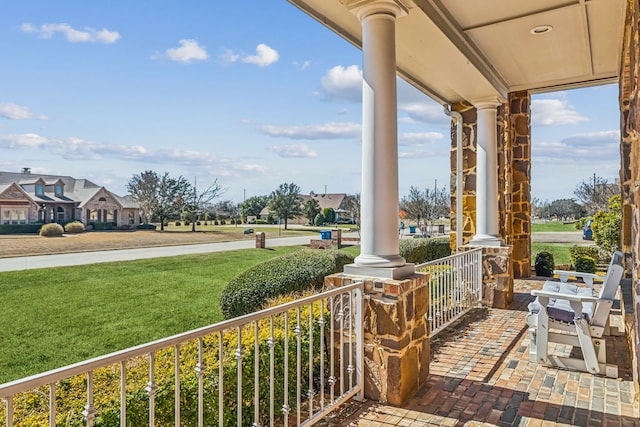 5805 Parker Village Dr, Parker, TX 75002 - view of patio / terrace with covered porch