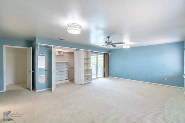 20 Glen Abbey St, Abilene, TX 79606 - unfurnished bedroom with light carpet, baseboards, a closet, and a ceiling fan