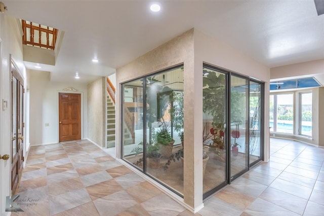 20 Glen Abbey St, Abilene, TX 79606 - doorway featuring french doors, light tile patterned flooring, and recessed lighting