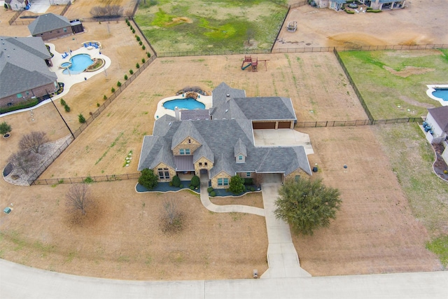 birds eye view of property