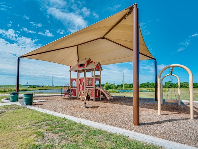 view of community jungle gym