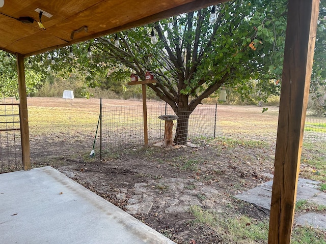 view of yard featuring a patio area