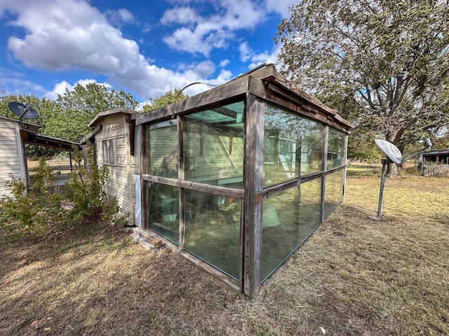 view of greenhouse