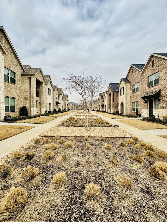 view of street with a residential view