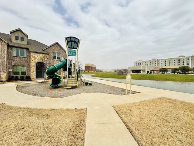 view of community jungle gym