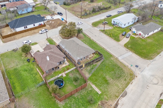 bird's eye view featuring a residential view