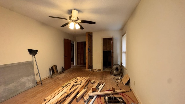 bedroom with a ceiling fan