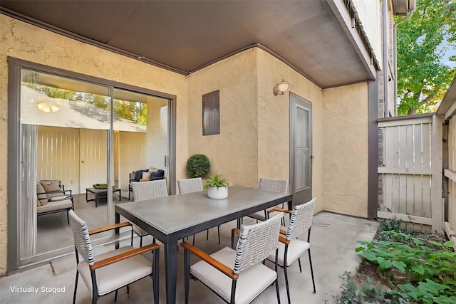 view of patio / terrace with outdoor dining area