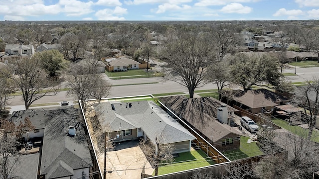 aerial view featuring a residential view