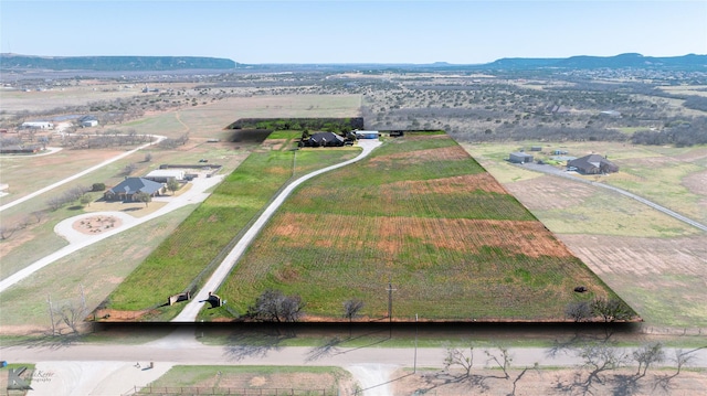 357 County Road 337, Tuscola, TX 79562 - bird's eye view with a mountain view and a rural view