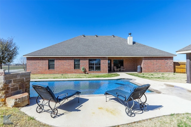 357 County Road 337, Tuscola, TX 79562 - view of swimming pool featuring a fenced in pool, a patio, and fence