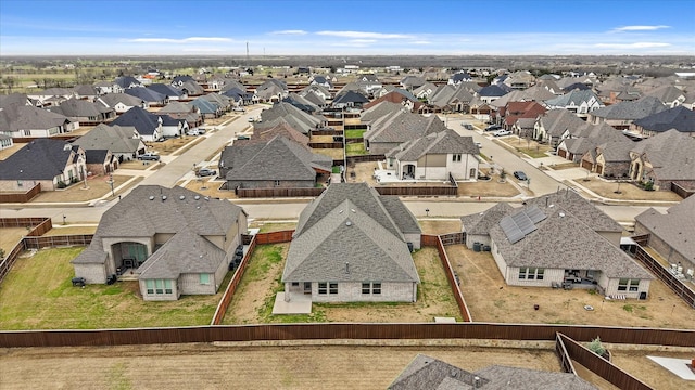 bird's eye view featuring a residential view