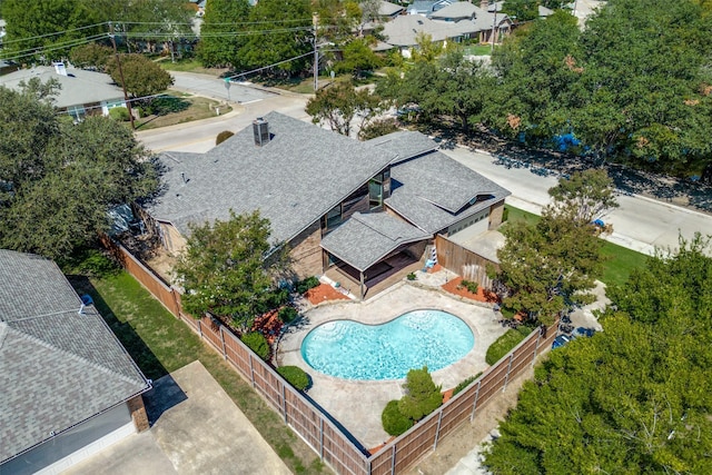 birds eye view of property