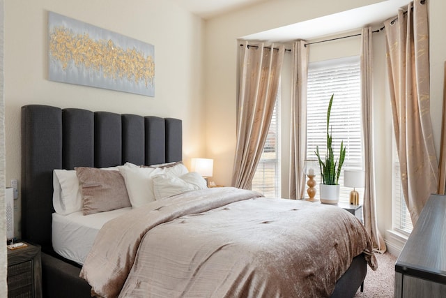 bedroom featuring carpet flooring