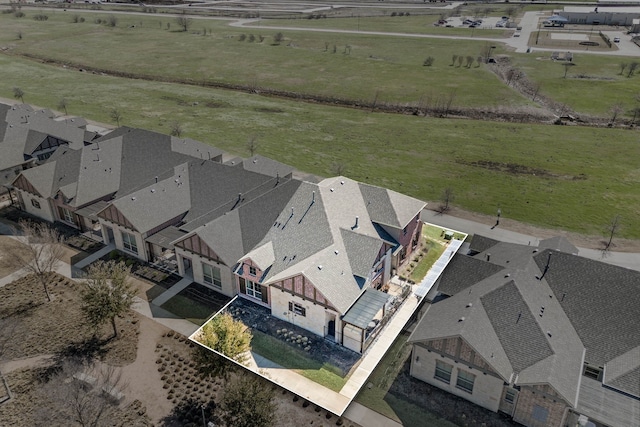 bird's eye view featuring a residential view