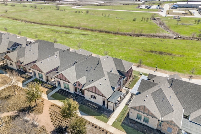 drone / aerial view with a residential view