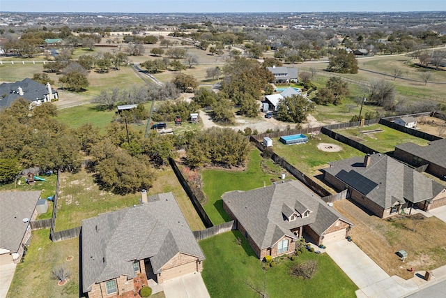 drone / aerial view featuring a residential view