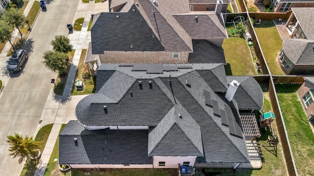 birds eye view of property featuring a residential view