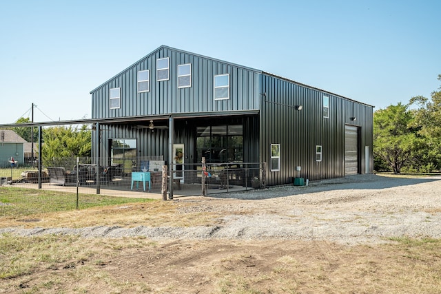 view of property featuring a garage