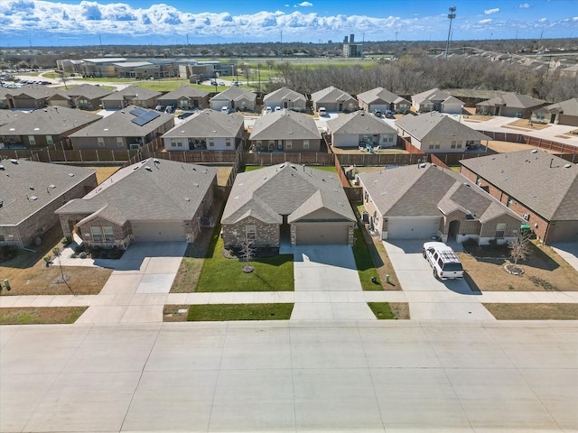 drone / aerial view featuring a residential view