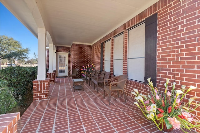 view of patio / terrace featuring a porch