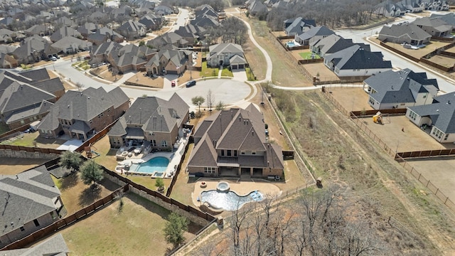 aerial view featuring a residential view