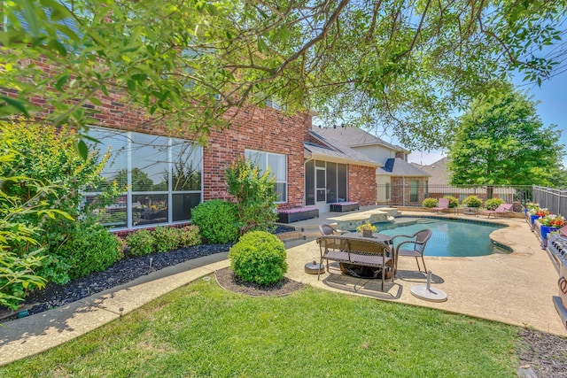 1661 Terrace Dr, Lantana, TX 76226 - view of pool with a patio