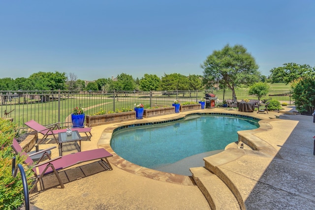 1661 Terrace Dr, Lantana, TX 76226 - view of pool with a patio area and a fenced backyard