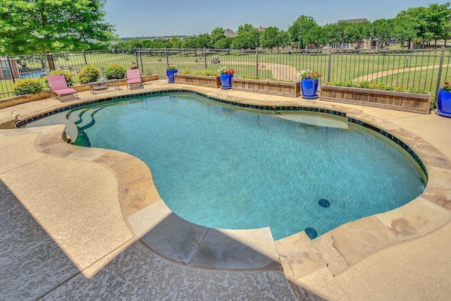1661 Terrace Dr, Lantana, TX 76226 - view of swimming pool featuring a fenced backyard and a patio area