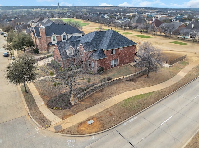 bird's eye view featuring a residential view