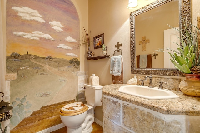 bathroom featuring a sink and toilet