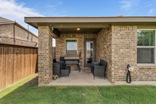 4137 Agatha Ln, Celina, TX 76227 - view of patio / terrace featuring an outdoor living space and grilling area