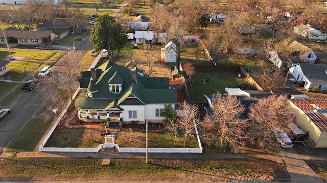 drone / aerial view with a residential view