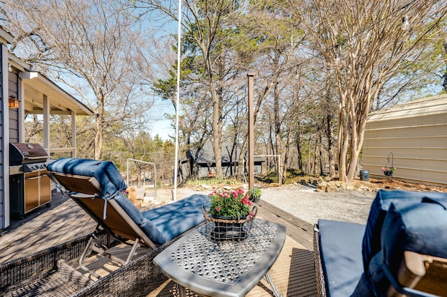 view of patio / terrace with grilling area