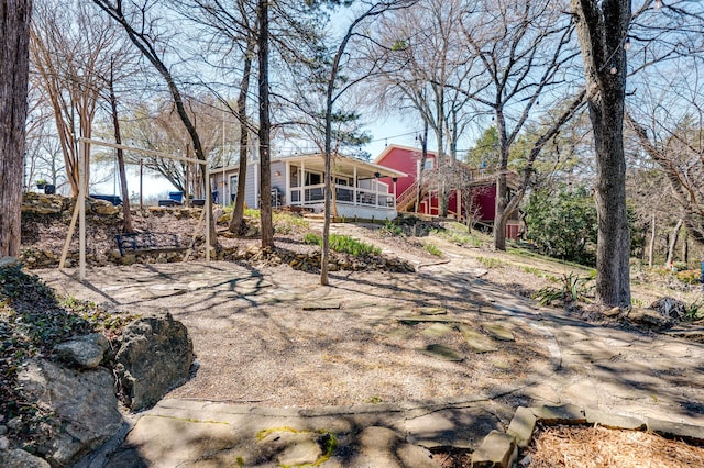 exterior space featuring a porch