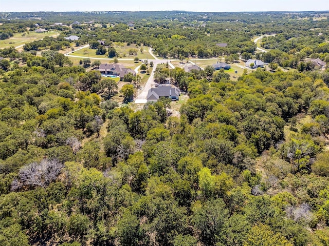 bird's eye view with a forest view