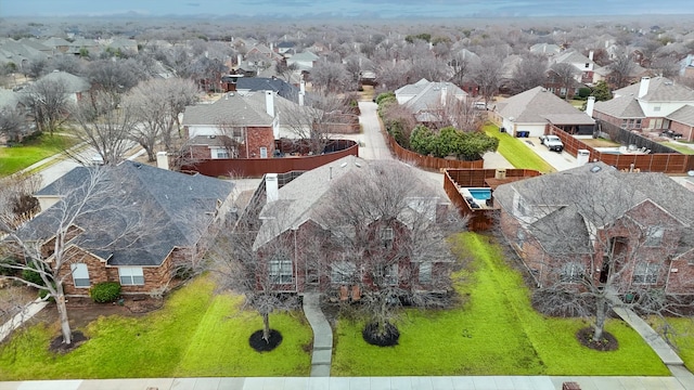 aerial view featuring a residential view