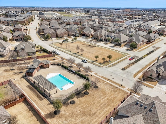 drone / aerial view featuring a residential view