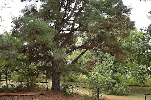 view of property's community with fence