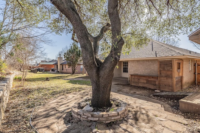 view of yard with a patio area