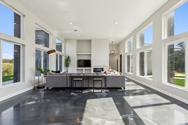 view of sunroom