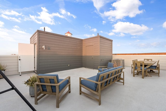 view of patio / terrace featuring outdoor dining space