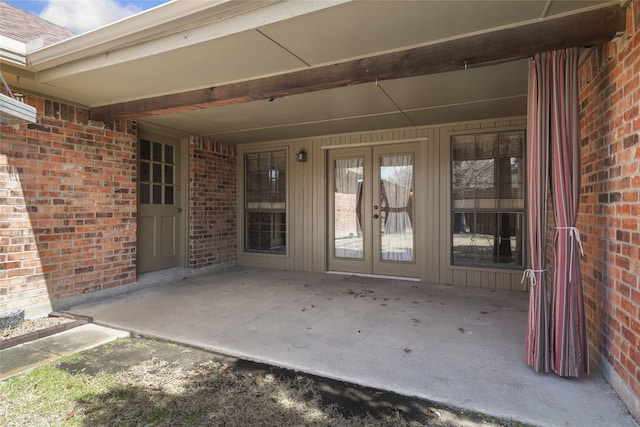 view of patio / terrace with french doors