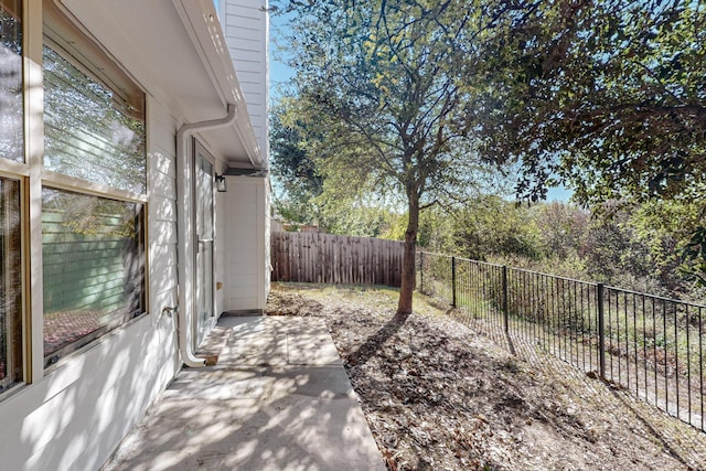 view of patio / terrace with a fenced backyard