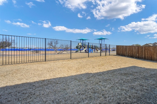 community playground featuring fence