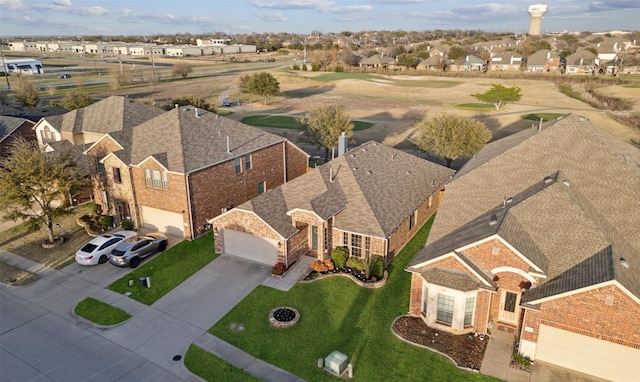 bird's eye view with a residential view